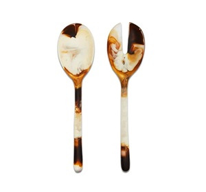 Juego de servidor de ensalada de madera de Acacia Natural decorativo de 2 utensilios de cocina de lujo ecológicos hechos a mano para uso doméstico en la cocina - Product Image 5