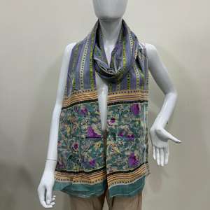 Dupatta en coton imprimé artisanal, étole en coton doux de qualité supérieure, écharpe ethnique traditionnelle pour femmes, au meilleur prix de gros - Product Image 3