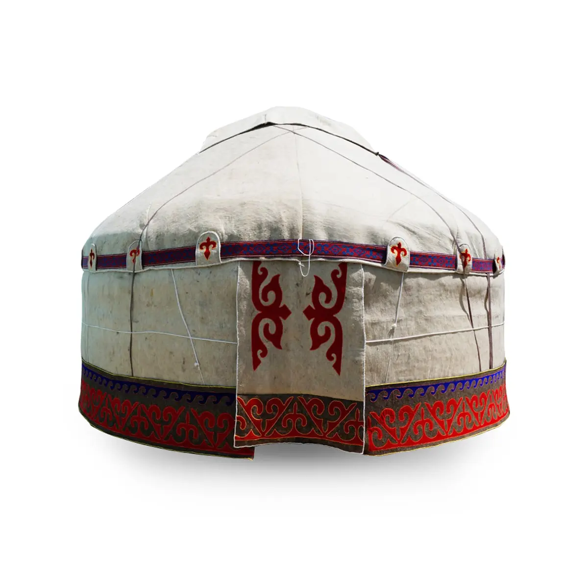 Ukuran rumah yurt tradisional Kazakhstan 4.5 meter terbuat dari bahan alami dari produsen