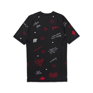 Conjunto de Rashguard de BJJ Personalizado A&P Love & Hate 2 con Pantalones Cortos de MMA Personalizados, Mejores Fabricantes, Conjunto de Rashguard Sin Gi Hecho a Medida - Product Image 2