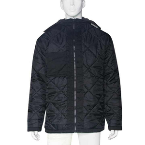 Veste de travail pour hommes coupe-vent légère manteau de sécurité extérieur en toile confortable avec col montant plusieurs poches pour l'hiver - Product Image 6