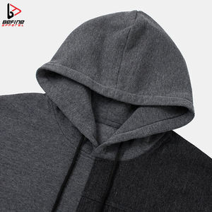 Sweat-shirts à capuche pour hommes en polyester/coton de haute qualité, coloris contrastés, vente en gros, sweats personnalisés en vrac - Product Image 3