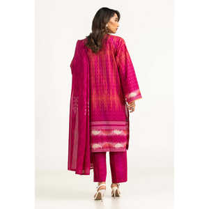 IUSTKSD-2073 Traje de Jardín de 3 Piezas Estilo Boho con Estampado y Características Transpirables Bordadas - Product Image 3