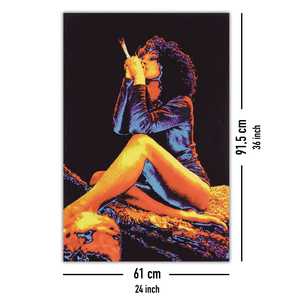 Póster de Lona de Estilo Moderno con Imagen de Mujer Fumando para Decoración de Pared - Product Image 2