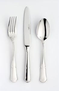 Decorative Long Handle Silver Plated Mirror Polish Flatware <b>Set</b> Premium Stainless Steel for Formal Occasions - Product Image 2