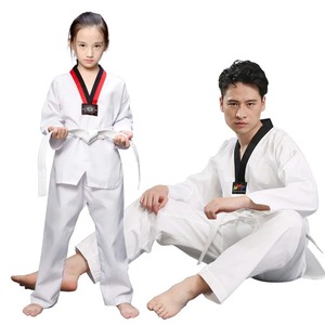 Blanc Taekwondo Uniformes Karaté Judo Taekwondo Vêtements Enfants Adulte Unisexe - Product Image 1