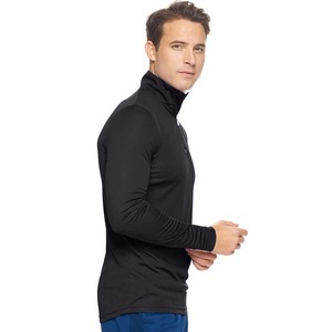 Hombre Verano Casual Sólido Cremallera Cuello Camiseta Blusa Manga Larga Stand Collar Tops Chaqueta - Product Image 2