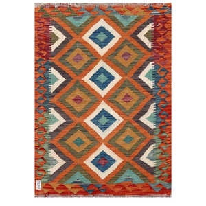 Tapis Kilim d'Afghanistan Maimana 118 X 83 cm, décoration murale - Product Image 1
