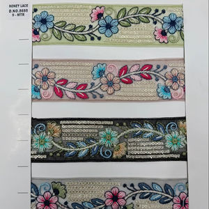 Adornos de encaje con bordado a la moda para manualidades de vestidos y diseño de interiores - Product Image 1