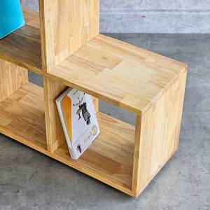 Estantería en Forma de Escalera KS68231, 120x25x120cm, Madera de Caucho, Tipo Vertical, Instalación para Sala de Estar u Oficina, Material Metálico - Product Image 6