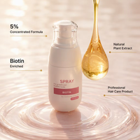 Semprotan Pertumbuhan Rambut Biotin 5% Formula Terkonsentrasi Ekstrak Tumbuhan Alami untuk Rambut Sehat OEM Label Pribadi