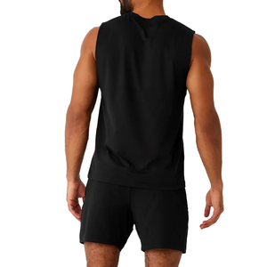 100% camisetas sin mangas personalizables para hombre, ropa deportiva para correr al aire libre, ropa de calle sin mangas con cuello redondo ligero - Product Image 3