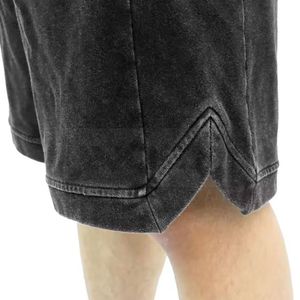Pantalones Cortos de Algodón Premium con Lavado Ácido para Hombre |   Estilo Urbano de Aspecto Vintage |   Tela Suave y Transpirable |   Ropa Casual Diaria - Product Image 5