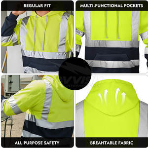 Diseña Tu Propia Sudadera de Seguridad de Alta Visibilidad, Sudadera de Seguridad de la Mejor Calidad, Nueva Sudadera de Seguridad Hecha en Pakistán - Product Image 5