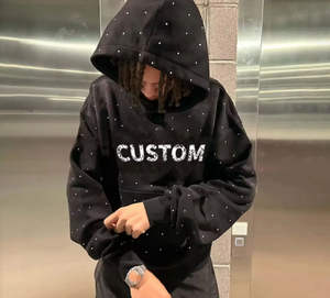 Sudadera con Capucha de Invierno, Marca Privada, 100% Algodón Poliéster, Ligera, Cómoda, Diseño con Pedrería, Nueva y Elegante - Product Image 1