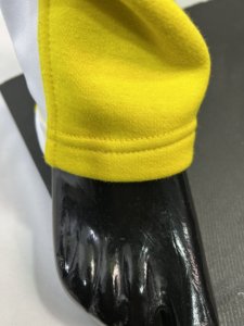 OEM High Quality Elastic Waist Sweatpants Yellow Trousers <b>White</b> Side <b>Panel</b> Casual Straight Breathable Fashion Drawstring - Product Image 5