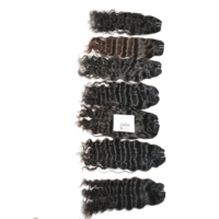 Extensions de cheveux naturels indiens Remy vierges - Double trame machine, à clipser/à tisser, ondulation naturelle, teintables, soyeuses et douces, cheveux humains d'un seul donneur