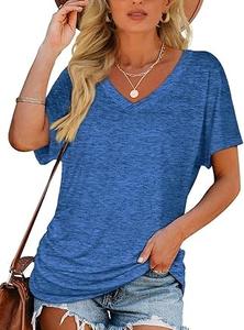 Camisetas de Cuello en V de Alta Calidad 100% Algodón para Hombre, Impresión de Logotipo Personalizado, Ecológicas, Transpirables e Informales - Product Image 3