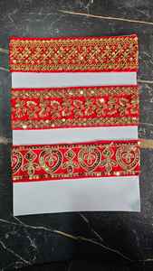 ริบบิ้นผ้าทอโพลีเอสเตอร์สไตล์ชาติพันธุ์ผ้าทอทอแบบผ้าแจ็คการ์ดสำหรับเครื่องประดับเสื้อผ้ากว้าง3.3ซม. ST-806 - Product Image 6