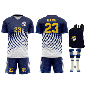 OEM Uniforme de football unisexe à manches courtes en polyester 100% sublimé, col en V, sans couture, toutes saisons. - Product Image 4