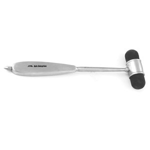 Martillo de Percusión, Instrumento de Diagnóstico Manual, Acero Inoxidable con Acabado Plateado, Cabeza de Goma de Doble Cara, Certificado CE, Preciso para Uso Médico - Product Image 6