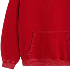 Vintage <b>Red</b> Acid Washed Hoodie Oversized Pullover Soft Fleece Streetwear <b>Sweatshirt</b> Winter Fashion For Men <b>Women</b> - Product Image 5