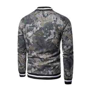 Veste universitaire unisexe à sublimation personnalisée sur mesure avec support hiver OEM veste universitaire blouson d'aviateur unisexe léger à fermeture éclair à l'avant - Product Image 5