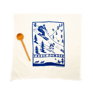 Plant Based Colours Eco Cotton Kitchen Tea <b>Towel</b> Rectangle Printed Novelty <b>Pattern</b> Blue Birds Landscape Design For Adult Use - Product Image 5