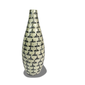 Elegant <b>Art</b> <b>Deco</b> Mother of Pearl <b>Vase</b> Timeless Home Decor - Product Image 1