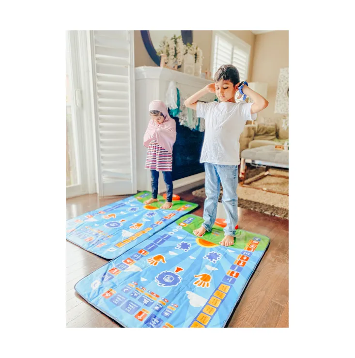 Melhor Preço de Mercado de Presente Muçulmano Set Prayer Mat para Educação Top Quality Kids Prayer Mat para Aprendizagem Islâmica para Vendedor Global