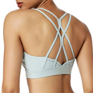 Sujetador Deportivo de Yoga para Mujer Más Vendido, Transpirable, de Secado Rápido, con Logotipo Personalizado en la Parte Delantera, Soporte Medio, Alta Calidad, Personalizable - Product Image 6