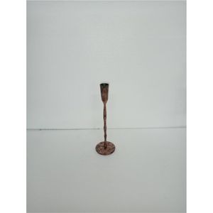 Handcrafted Hammered Copper Finish Candle Stand Minimalist <b>Tall</b> Metal Candlestick Holder for Luxury Hotel Decor Event Planning - Product Image 2