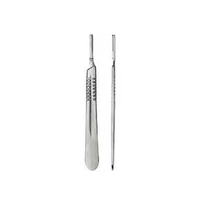 Manche de scalpel n° 4 professionnel 4 poignées de scalpel en acier inoxydable, instrument chirurgical pour une coupe de précision - Product Image 1