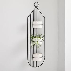 Maceta de metal moderna para espacios interiores y exteriores, Construcción fuerte y duradera para exhibir plantas, hierbas, flores para jardines - Product Image 1