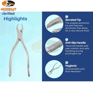 Fórceps de extracción de dientes dentales de primera calidad, incisivos, caninos, premolares, dientes superiores e inferiores, extracción oral, instrumentos médicos - Product Image 3