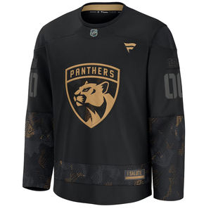 Jersey de hockey personalizado negro y dorado para hombre, ropa deportiva de retazos ligera de manga larga, camiseta de entrenamiento atlético cómoda - Product Image 2