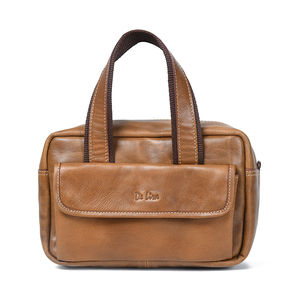 Neceser de viaje Premium Elegante bolso de cuero genuino con cierre de cremallera de moda de negocios de la India - Product Image 4