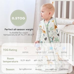 Yeni Doğanlar İçin Özelleştirilmiş Baskılı Unisex Çevre Dostu %100 Pamuk Kolsuz Fermuarlı Bebek Uyku Tulumu - Product Image 3