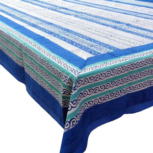 ผ้าปูโต๊ะสีม่วงผ้าปูโต๊ะพิมพ์ลายปักดีไซน์เนอร์ผ้าคอตตอนแท้ผู้ผลิตอินเดีย - Product Image 3