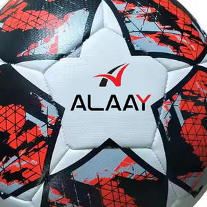 Alaay personalizado OEM Logo profesional tamaño 5 balón de fútbol engrosado PU cosido a máquina para fútbol - Product Image 2