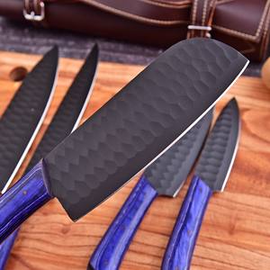 New Arrival Stainless Steel <b>Bread</b> <b>Knife</b> Blue Handle For Home And Restaurants <b>Knife</b> Chef set with wood handle custom blade - Product Image 5