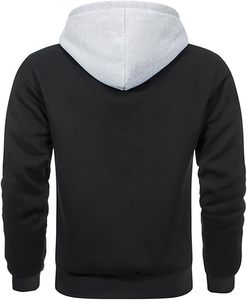 Sweat-shirts à capuche personnalisés pour hommes à manches longues, respirants, en molleton polyester/coton 300g, avec poche, pour l'hiver – Fabricant - Product Image 1