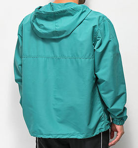 New Design High Street Style Men's Hooded Zip-Up Waterproof Breathable Eco-Friendly Reversible Polyester <b>Windbreaker</b> Jacket for - Product Image 2