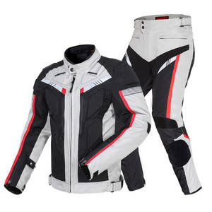 Ensemble de costume de moto léger personnalisé respirant et confortable impression par sublimation cuir portable coupe-vent - Product Image 1