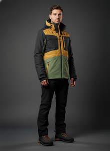 Stylish <b>Men's</b> Slim Outdoor <b>Jacket</b> with Stand Collar & Vintage Hood High-Performance for Hiking Camping & Travel in <b>Summer</b> - Product Image 6