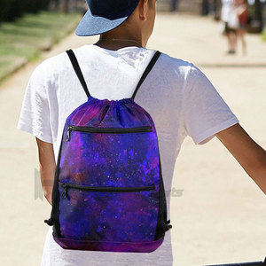OEM Service Wholesale Best Design Drawstring <b>Bags</b> Lightweight Solid Color Contrast Drawstring <b>Bags</b> - Product Image 6