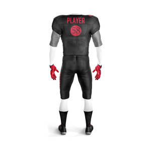 Camiseta de fútbol americano Pro Squad para hombre, manga acanalada de punto transpirable, agarre de cuello sólido y parche de dígitos brillantes en la parte delantera - Product Image 3