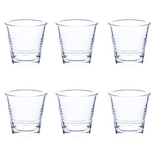 Set di 6 bicchieri da liquore scanalati da 90 ml - Stile Semplice ed Elegante - Product Image 1