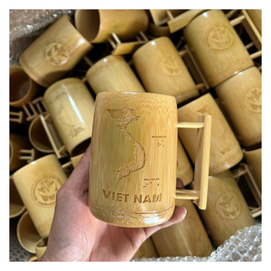 <b>Bamboo</b> <b>Cup</b> designed for kitchen, cafe and home use <b>Bamboo</b> <b>Cup</b> crafted with solid form and clean polish by artisans in Vietnam - Product Image 1