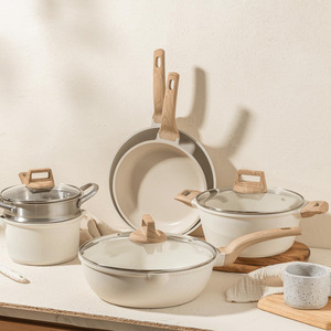 Toptan 14-Piece tencere setleri yapışmaz mutfak buharlı tencere çorba ve stok tencere tavalar güveç yeni mutfak ürün - Product Image 1